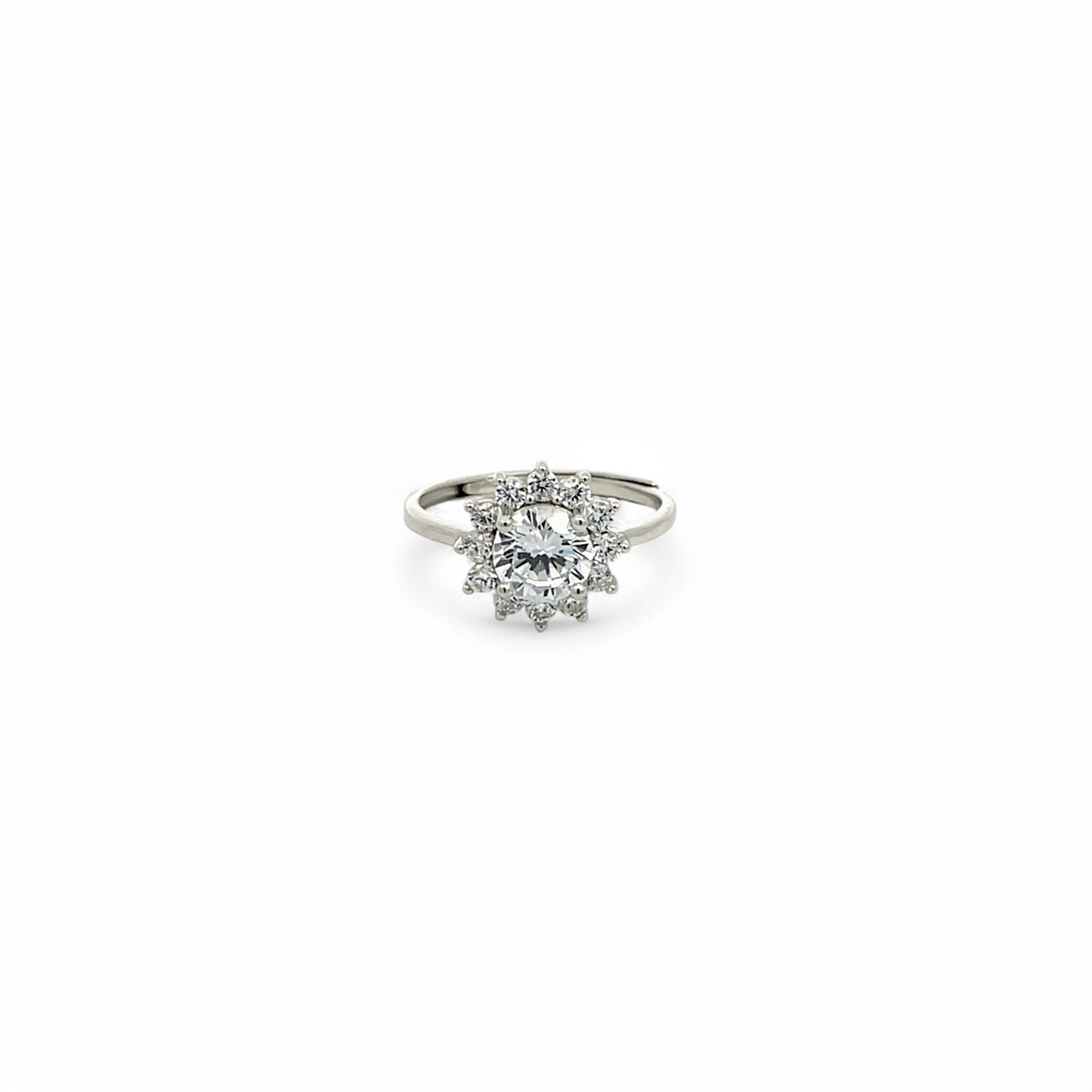 Purpleluck Sparkling Seraphina 925 Silver Ring. Wedding and anniversary gift for women 