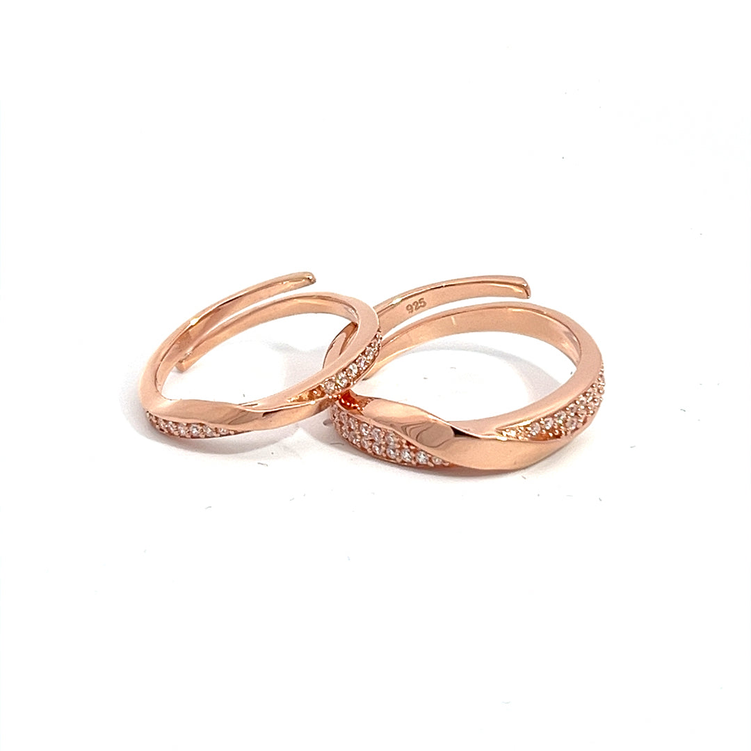Buy quality 18KT Rose Gold Solitaire engagement ring for couple GRG1010 in  Ahmedabad