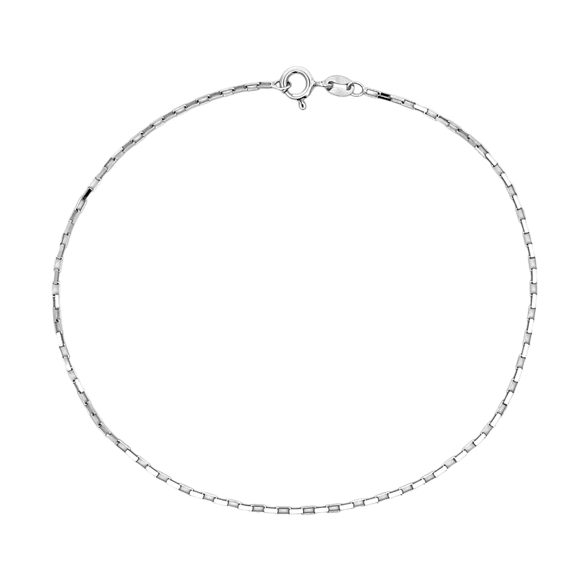 PurpleLuck Samantha 925 Silver Italian Anklet. Dainty and elegant ankle jewelry for daily wear for women