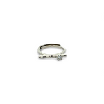 PurpleLuck Sandra 925 Silver Ring Dainty and minimal adjustable ring for women and girls