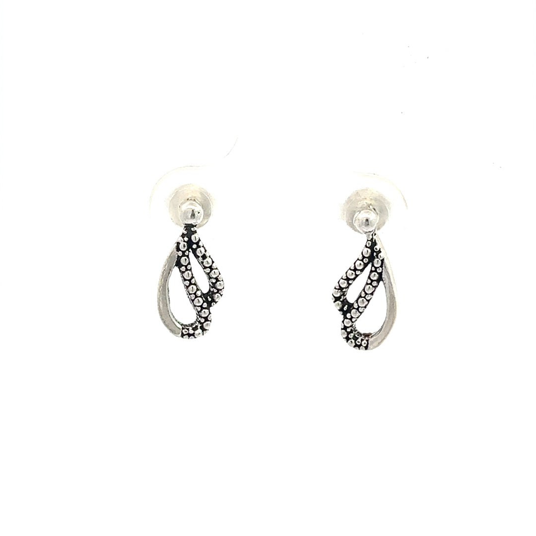 PurpleLuck Saoirse Oxidized 925 Silver Earring for everyday wear and gift for women and girls
