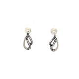 PurpleLuck Saoirse Oxidized 925 Silver Earring for everyday wear and gift for women and girls