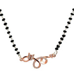 PurpleLuck Sara Rose Gold Mangalsutra. Sterling Silver jewellery for women and gift for wife