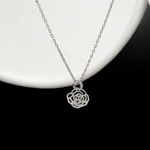PurpleLuck Scarlett 925 Silver Pendant dainty daily wear pendant with adjustable chain for women and girls
