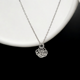PurpleLuck Scarlett 925 Silver Pendant dainty daily wear pendant with adjustable chain for women and girls