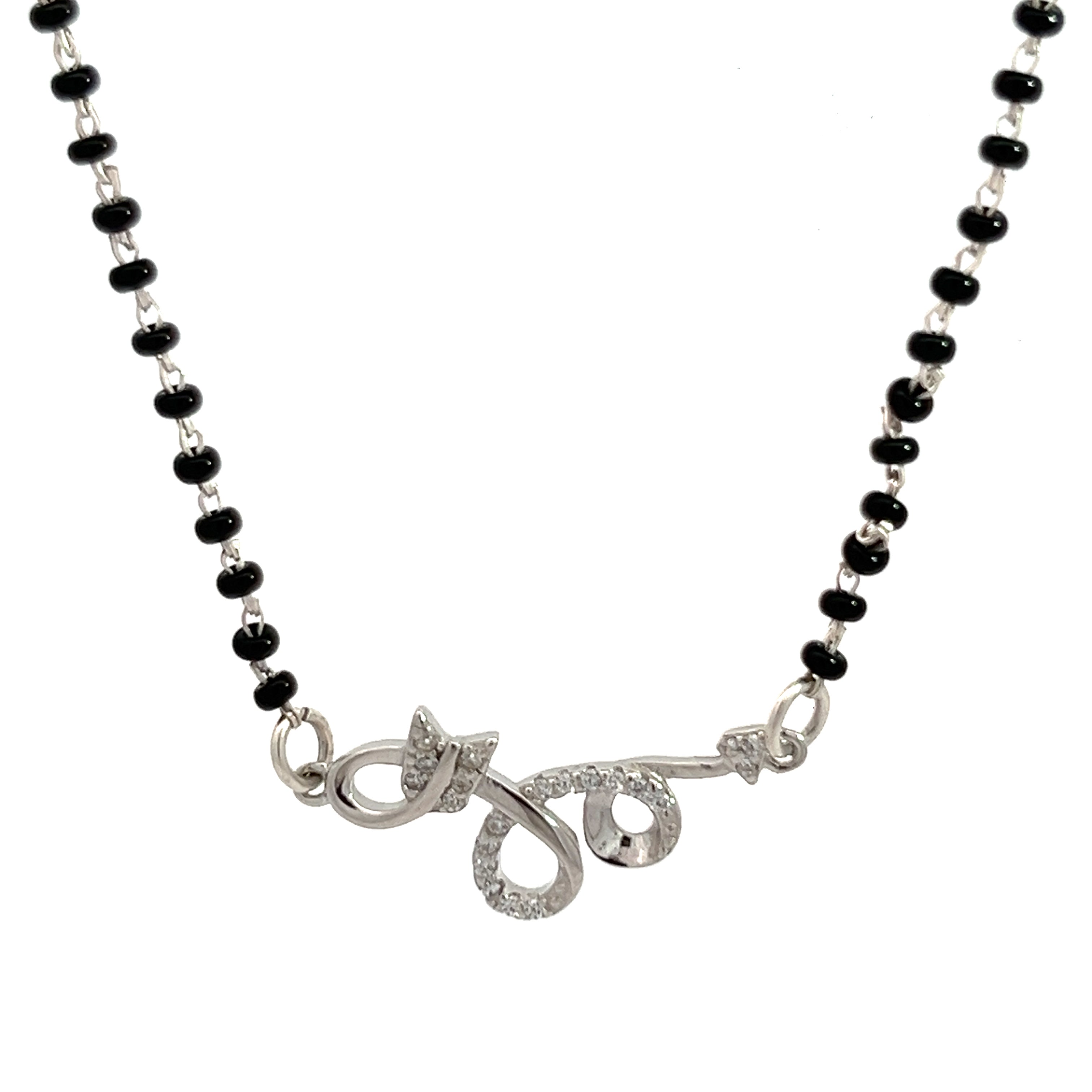 PurpleLuck Sherlyn 925 Silver Mangalsutra for women traditional wear