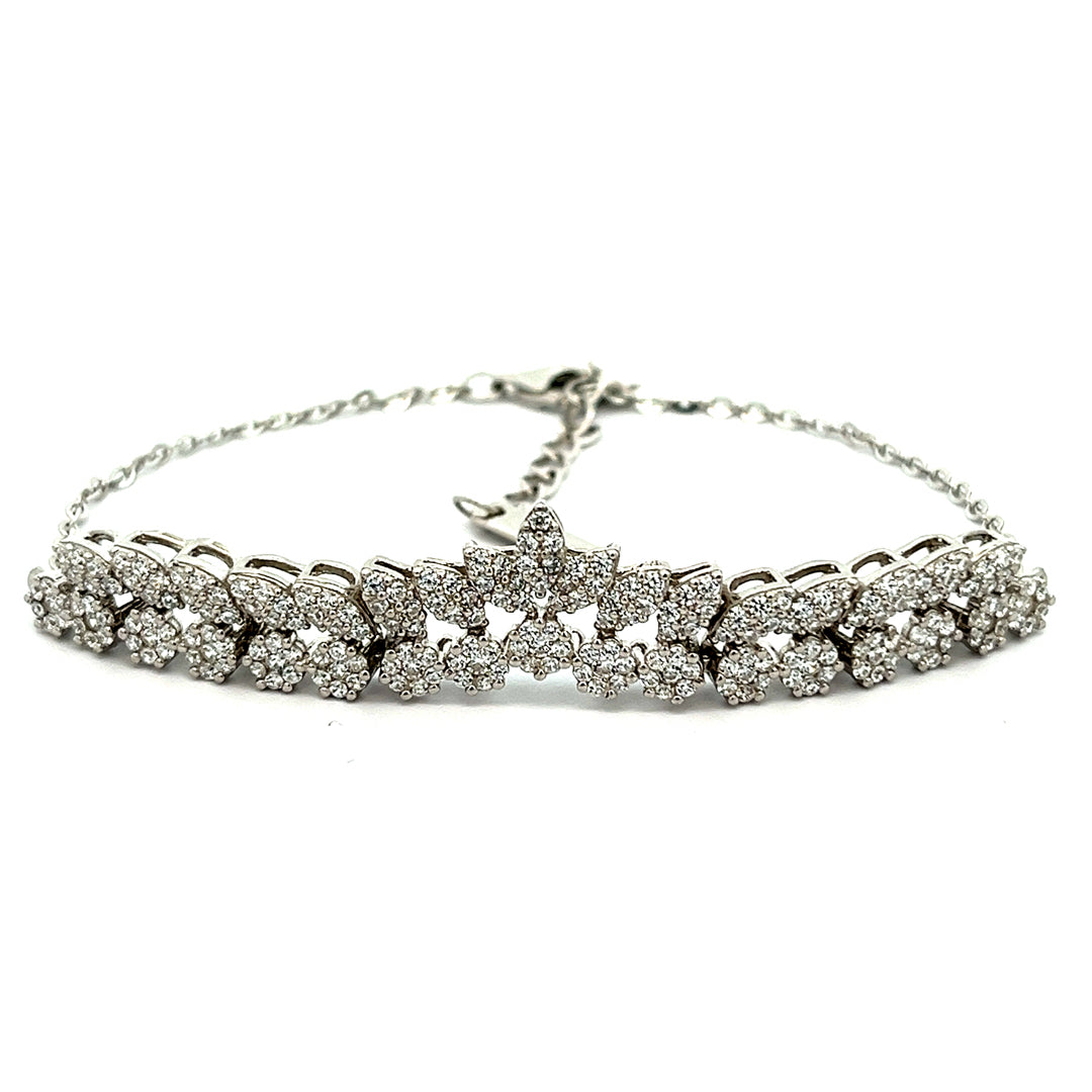 PurpleLuck Haerin Sterling Silver Bracelet for luxury gifting for women adjustbale chain