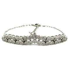 PurpleLuck Haerin Sterling Silver Bracelet for luxury gifting for women adjustbale chain