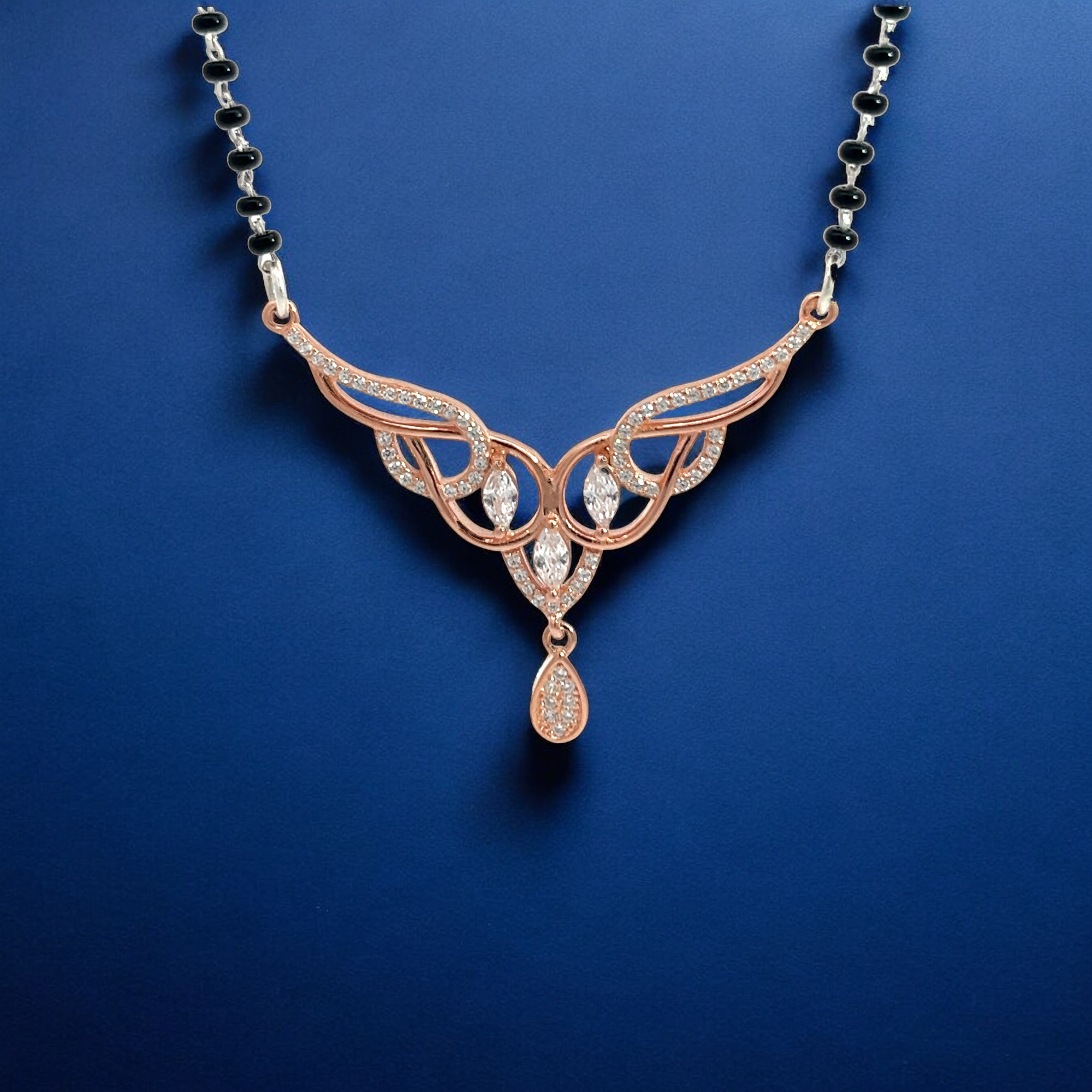 Purpleluck Shraddha 925 Silver Mangalsutra. Traditional wear for women
