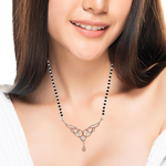 Purpleluck Shraddha 925 Silver Mangalsutra. Traditional wear for women