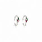 PurpleLuck Shruti Silver Toe Rings Traditional sterling silver jewelry with stones