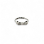 PurpleLuck Sienna 925 Silver Bow Ring. Cute and minimal design adjustable ring Perfect for gifting for girlfriend. Simple daily wear