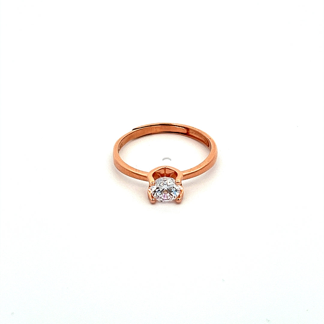PurpleLuck Zoey Rose Gold Solitaire Ring