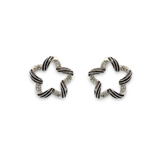 PurpleLuck Star Stud 925 Silver Earrings . Minimalist style earrings for women - romantic gift