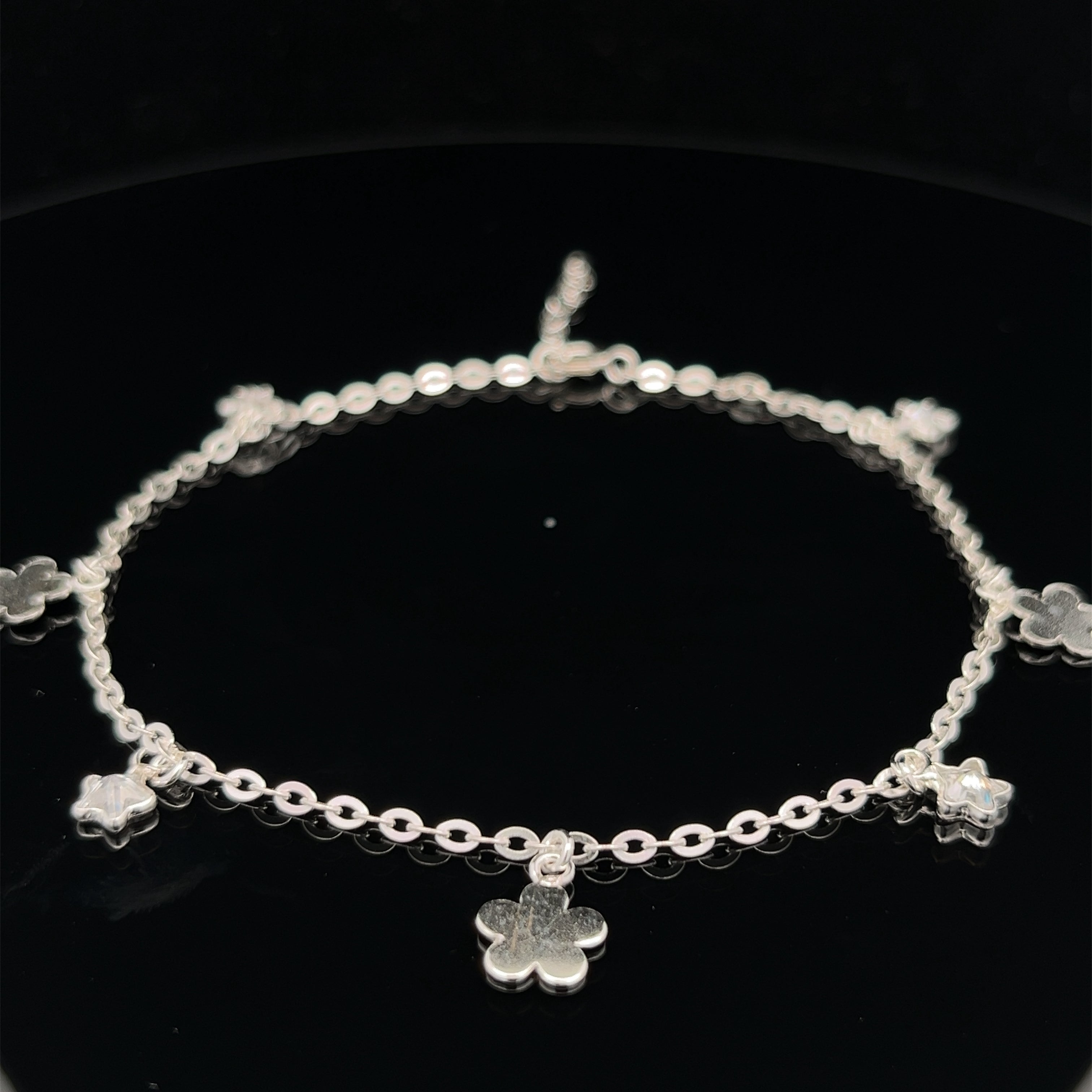PurpleLuck- Starry Silver Anklet