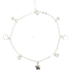 PurpleLuck- Starry Silver Anklet