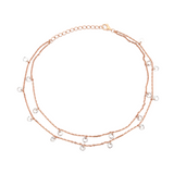 PurpleLuck Stella 925 Silver Double Layered Queen Anklet. Traditional Indian jewelry for festive wear. Perfect gift for women