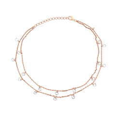 PurpleLuck Stella 925 Silver Double Layered Queen Anklet. Traditional Indian jewelry for festive wear. Perfect gift for women