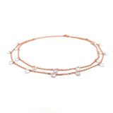 PurpleLuck Stella 925 Silver Double Layered Queen Anklet. Traditional Indian jewelry for festive wear. Perfect gift for women