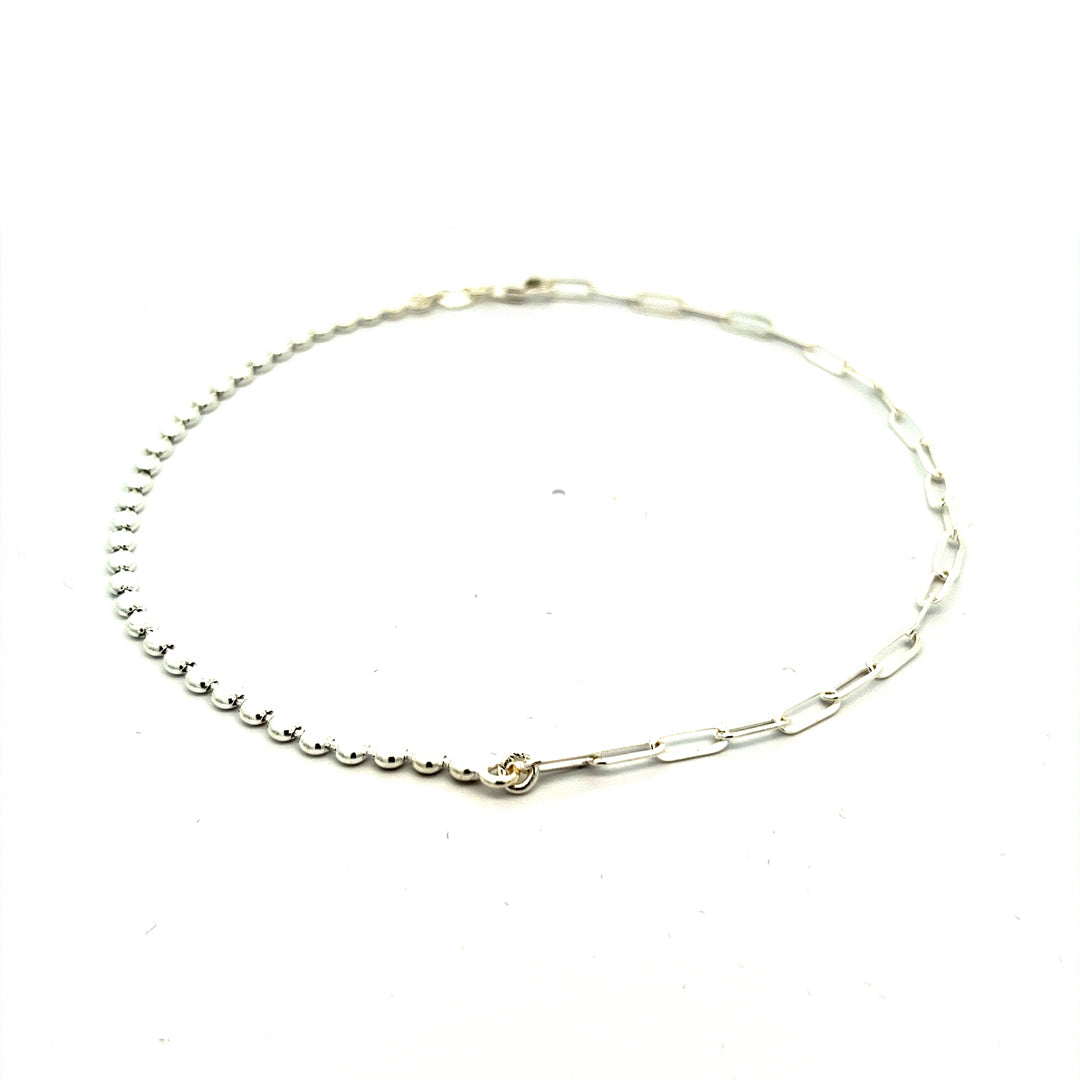 PurpleLuck Tamanna Silver Anklet