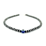 PurpleLuck Tara 925 Silver Evil Eye Anklet. Delicate anti-nazar jewellery for women daily wear