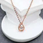 Purpleluck Teardrop 925 Silver Pendant for women and girls