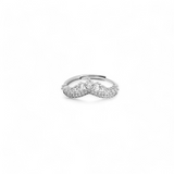 PurpleLuck  Tiara Diamond 925 Silver Vanki Ring. Romantic gift for women, Birthday gift
