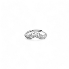 PurpleLuck  Tiara Diamond 925 Silver Vanki Ring. Romantic gift for women, Birthday gift