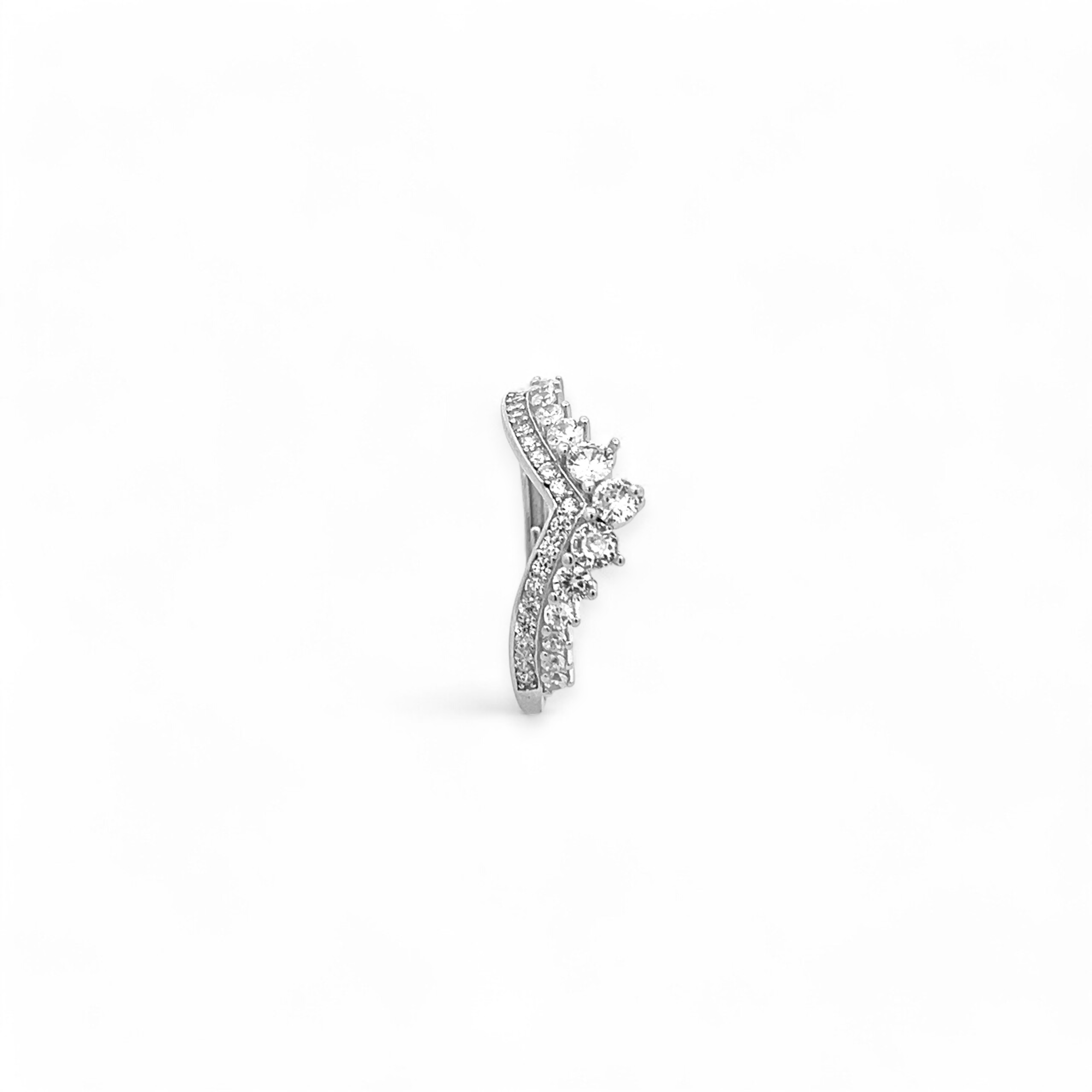 PurpleLuck  Tiara Diamond 925 Silver Vanki Ring. Romantic gift for women, Birthday gift