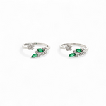 PurpleLuck Silver Verdant Toe Rings