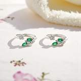PurpleLuck Silver Verdant Toe Rings
