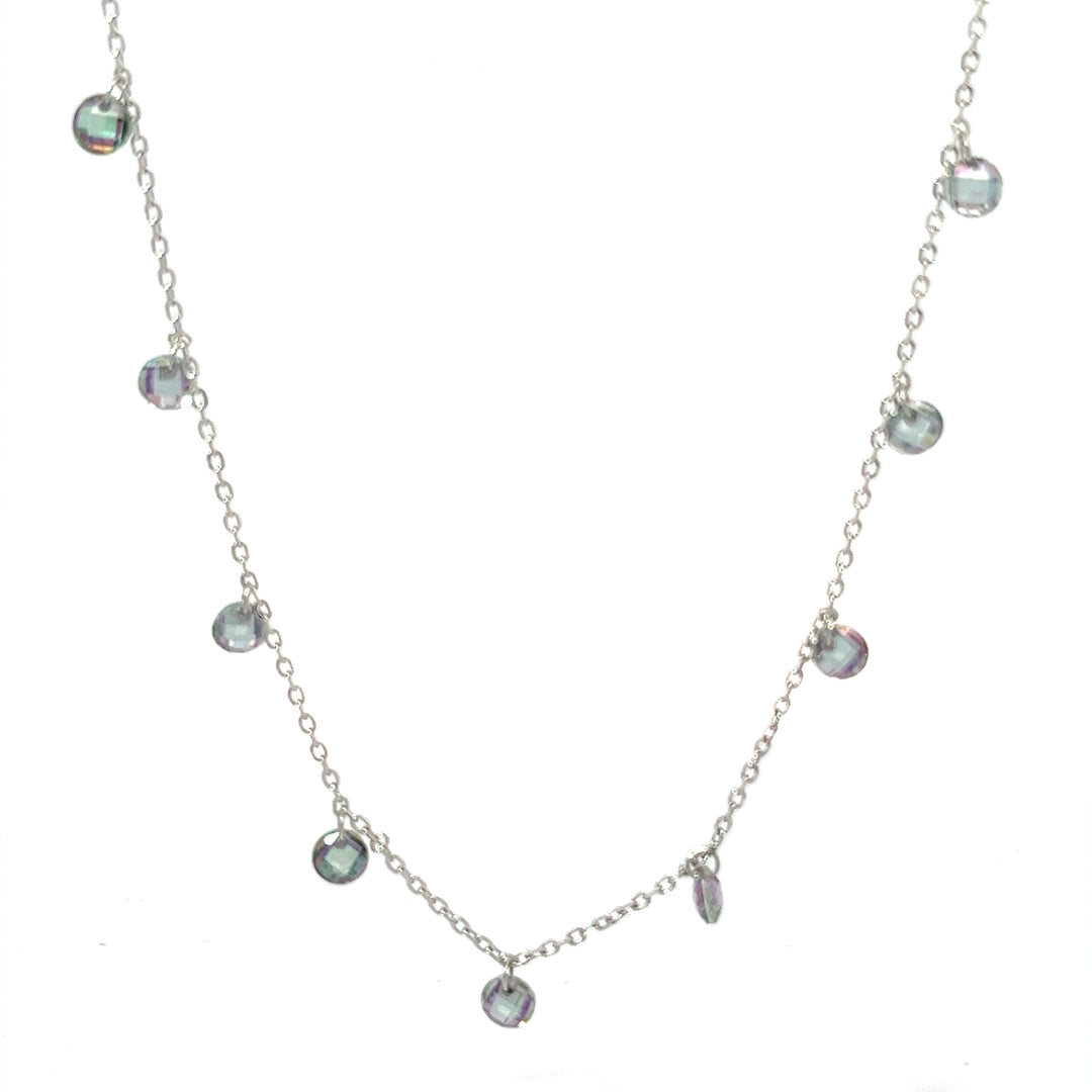 Purpleluck Queen Victoria Silver Necklace. Dainty chain necklace Ideal for daily wear. Perfect gift for girlfriend, sister and wife.