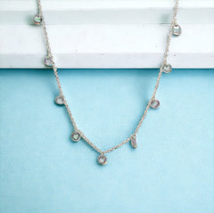 Purpleluck Queen Victoria Silver Necklace. Dainty chain necklace Ideal for daily wear. Perfect gift for girlfriend, sister and wife.