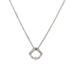 PurpleLuck Torque Silver Pendant Necklace- Sterling Silver elegant and modern office wear pendant for women and girls