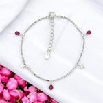 Purpleluck Zeenat 925 Silver Bracelet for Women and Girls for Birthday and Wedding Gift 