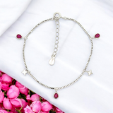 Purpleluck Zeenat 925 Silver Bracelet for Women and Girls for Birthday and Wedding Gift 