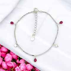 Purpleluck Zeenat 925 Silver Bracelet for Women and Girls for Birthday and Wedding Gift 