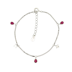 Purpleluck Zeenat 925 Silver Bracelet for Women and Girls for Birthday and Wedding Gift 
