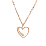 PurpleLuck Zendaya 925 Silver Heart Pendant with roe gold plating Perfect for girlfriend and wife for Valentines day and anniversaries