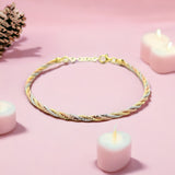 PurpleLuck Zoa Gold Italian Anklet for women and girls. Ideal gift for wedding and anniversary. 