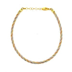 PurpleLuck Zoa Gold Italian Anklet for women and girls. Ideal gift for wedding and anniversary. 