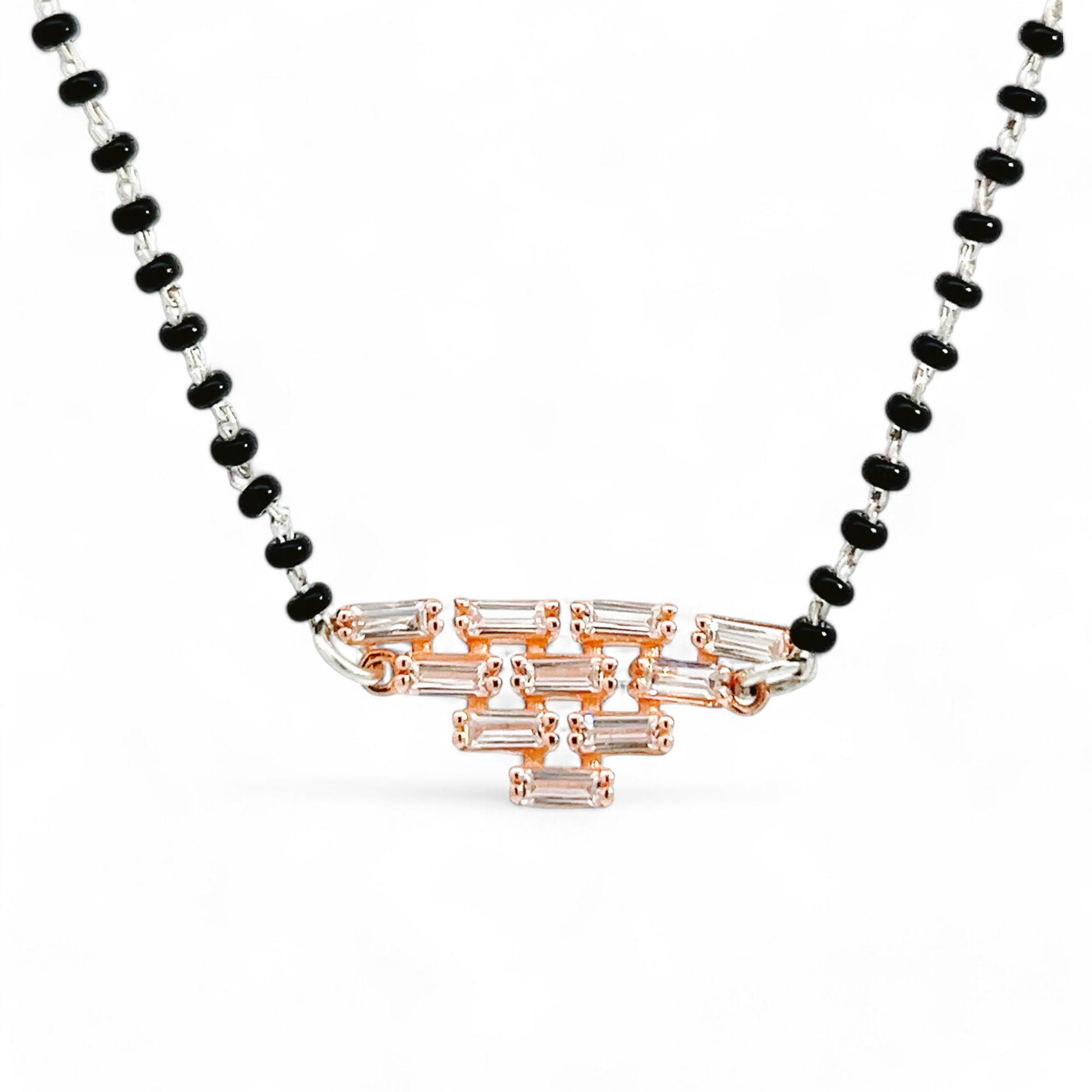 PurpleLuck Zoya Rose Gold Mangalsutra in Sterling Silver Indian traditional jewellery for women