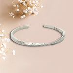 PurpleLuck Zubeida 925 Silver Bracelet.Wedding wear modern and elegant jewellery for women and girls